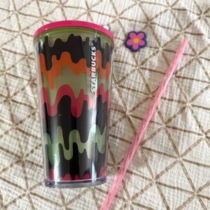 Starbucks 2023 Halloween Glow In The Dark Drippy Wave Tumbler Grande 16oz ✨